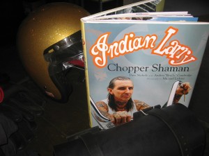 The book “Chopper Shaman,” about the life and Legacy of Indian Larry, is on sale at the store, $24.95.