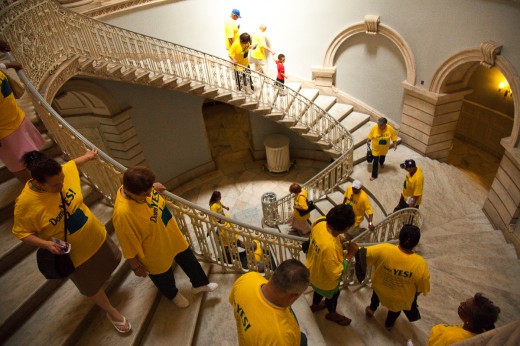 Anti-Domino Rally and City Council subcommttee meeting