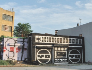 skewville boom box street art