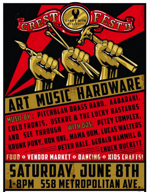 crest fest and crest hardware art show 2013