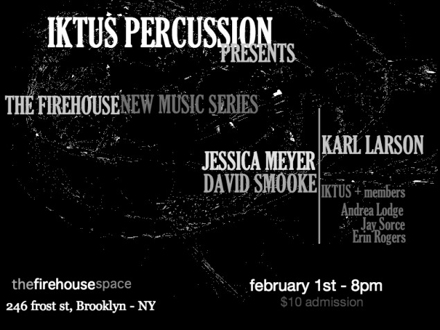 itkus percussion presents at the firehouse on frost