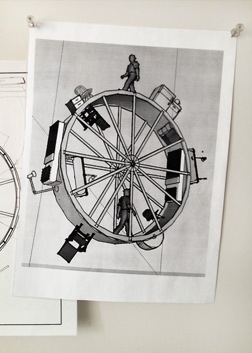 Ward Shelley and Alex Schweder, In Orbit, Schematic Detail