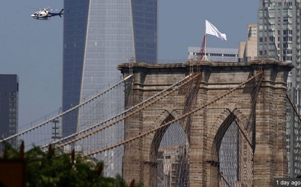 white flag brooklyn bridge