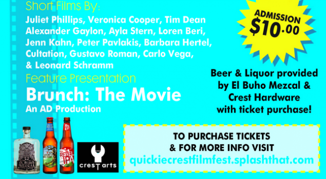 quickie film fest crest promo card