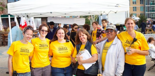 volunteers at taste wg